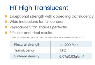 HT Zirconia Disc High Translucent NOBILCAM the highest level of color accuracy